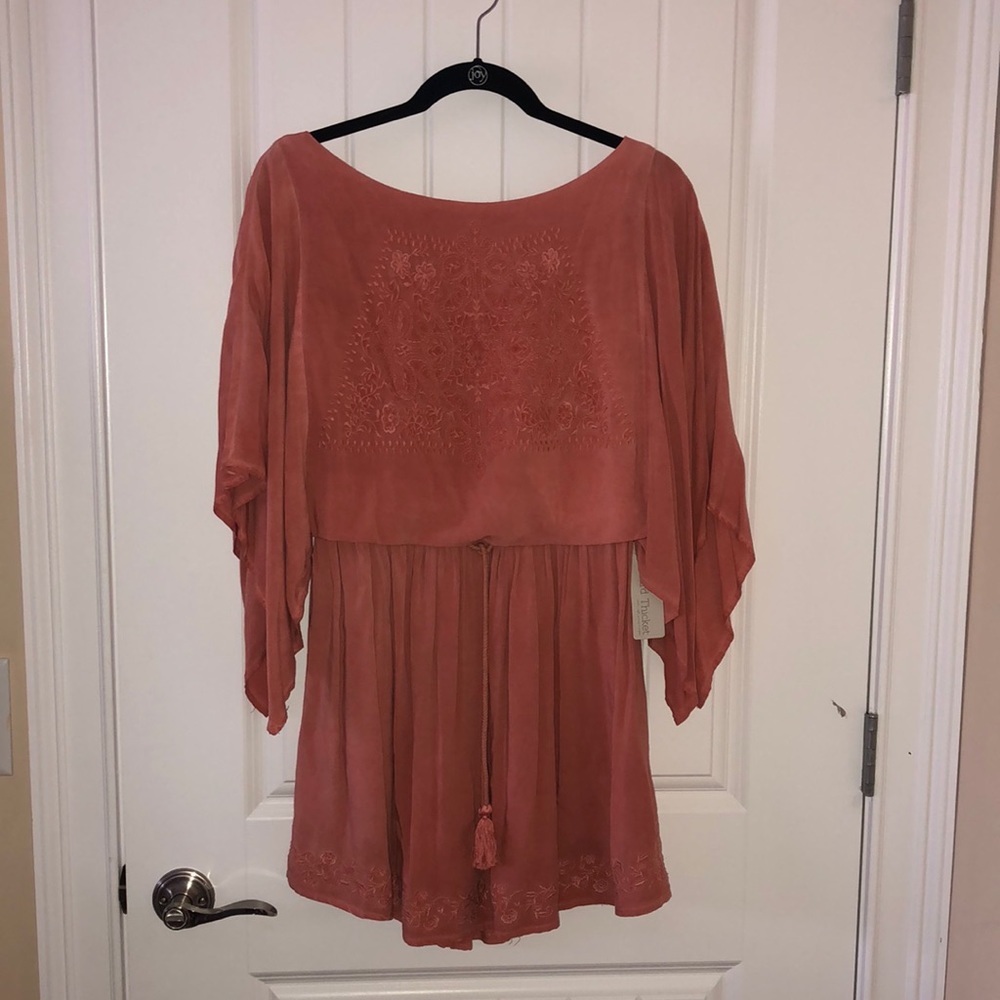 Orange sun dress